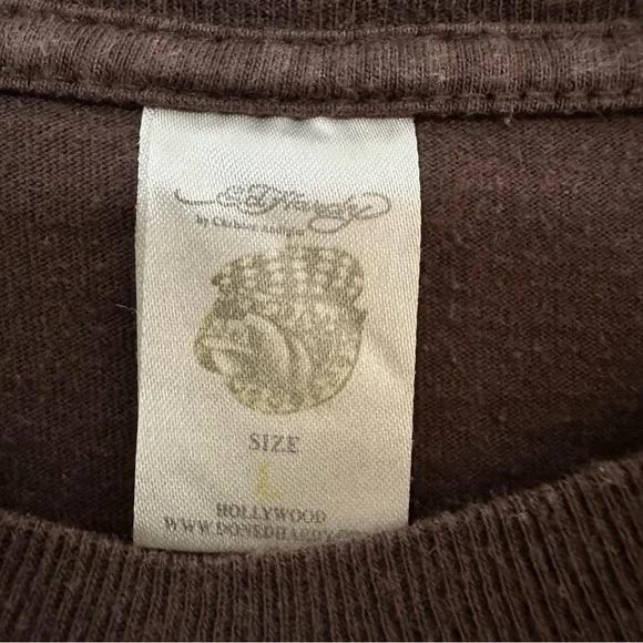 Ed Hardy By Christan Audigier Eternal Love Short Sleeved T-shirt Women’s Size L - Picture 10 of 11